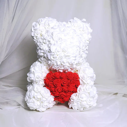 25Cm Foam Rose Bear Romantic Gift Party Decoration
