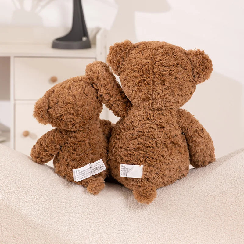 Giant Teddy Bear Plush Brown Hug Pillow With Bow