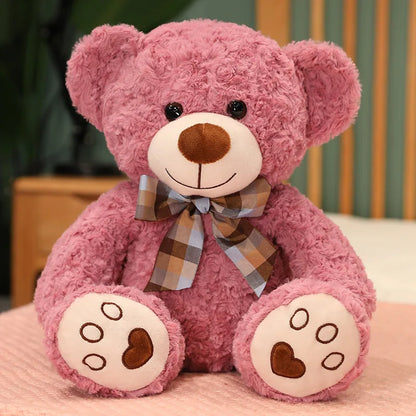 Giant Teddy Bear Plush Doll With Bow, 4 Sizes
