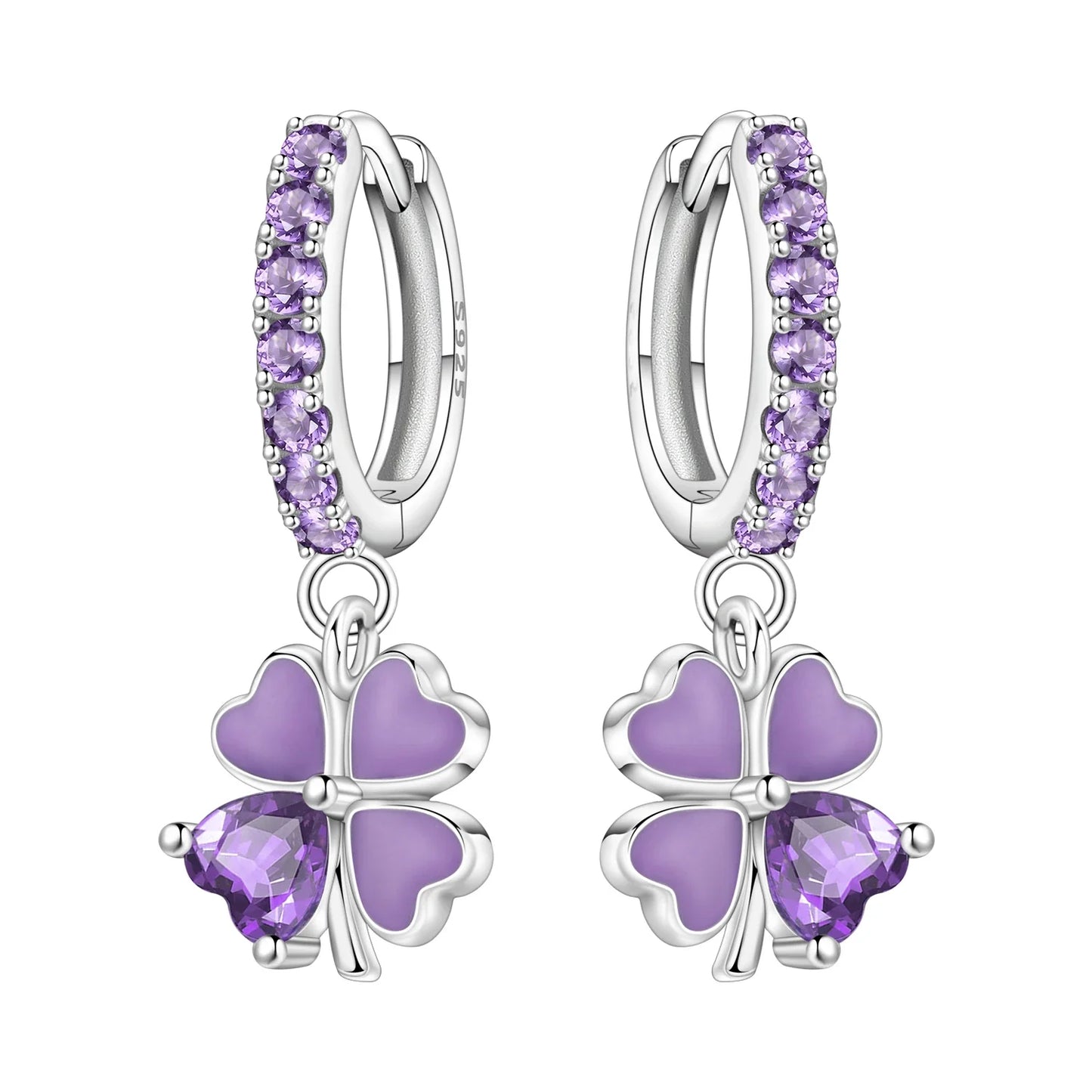 Valentines Gifts For Her 925 Silver Wing Heart Drop Earrings