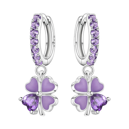 Valentines Gifts For Her 925 Silver Wing Heart Drop Earrings