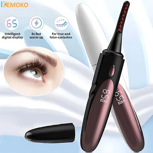 Electric Eyelash Curler Usb Rechargeable Heated Silicone Comb 4 Modes