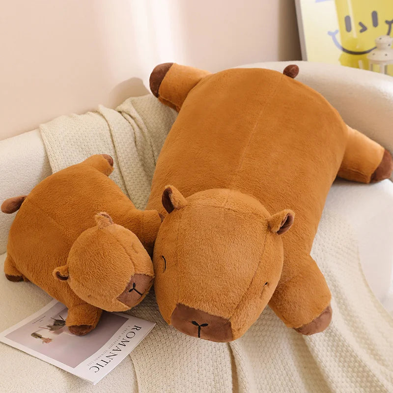 Giant Teddy Bear Kawaii Capybara Plush Floor Mat Carpet