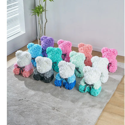25Cm Rose Bear Romantic Pe Foam Flower Gift