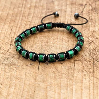 Valentines Gifts For Him Tiger Eye Hematite Braided Adjustable Bracelet