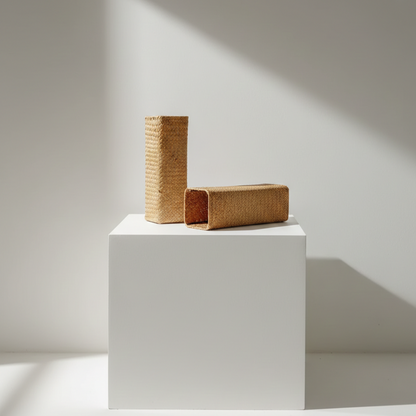 Set of 2 Woven Seagrass Vases