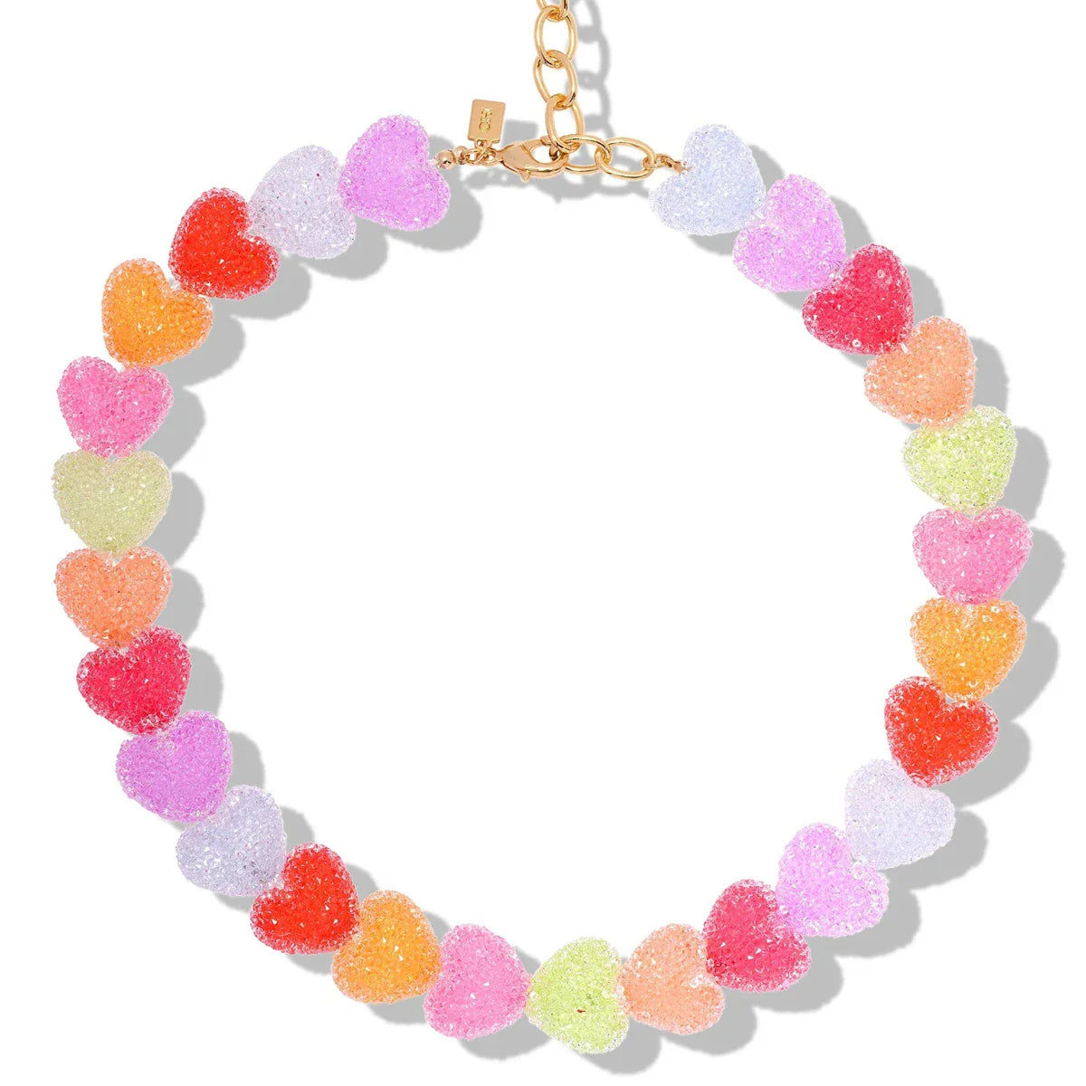 Colorful Heart Candy Choker Necklace Valentine'S Day Gift