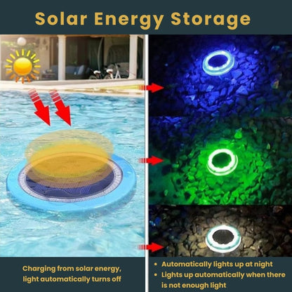 LED Pool Floating Solar Lights for Outdoor Decoration with Rechargeable and Waterproof Design