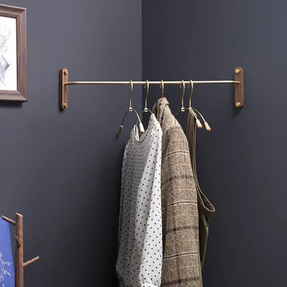 Wall-Mounted Bedroom Corner Clothes Rack For Space Saving