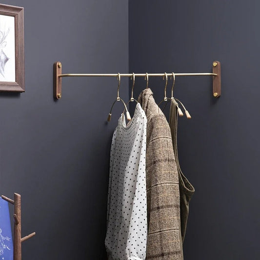 Wall-Mounted Bedroom Corner Clothes Rack For Space Saving
