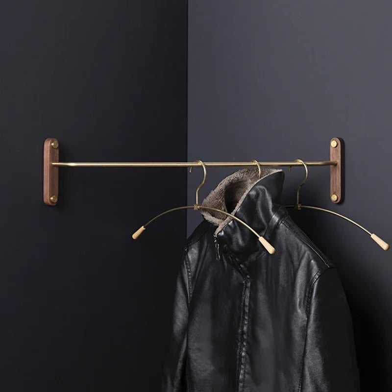 Wall-Mounted Bedroom Corner Clothes Rack For Space Saving