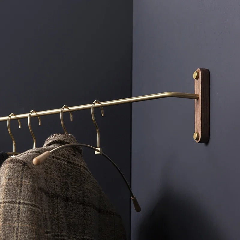 Wall-Mounted Bedroom Corner Clothes Rack For Space Saving