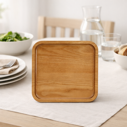 Wood Square Tray