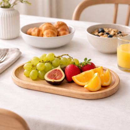 Wooden Oval Tray