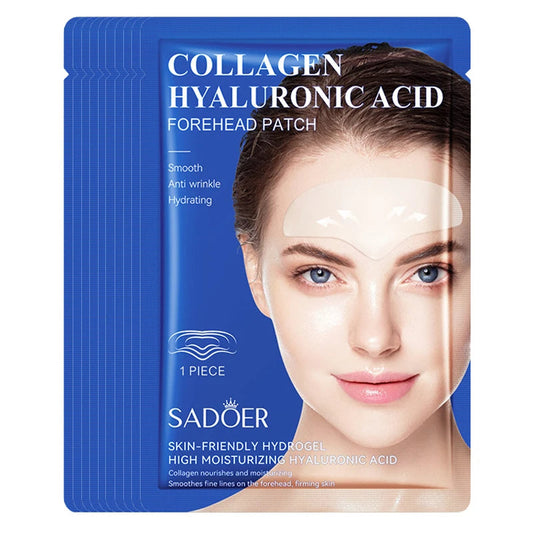 10pcs Collagen Hyaluronic Acid Forehead and Eye Mask Patches