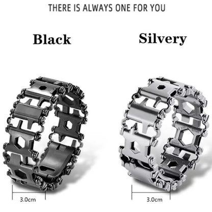 29-in-1 Multi-Tool Stainless Steel Bracelet
