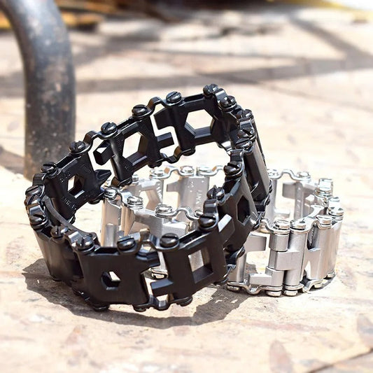29-in-1 Multi-Tool Stainless Steel Bracelet