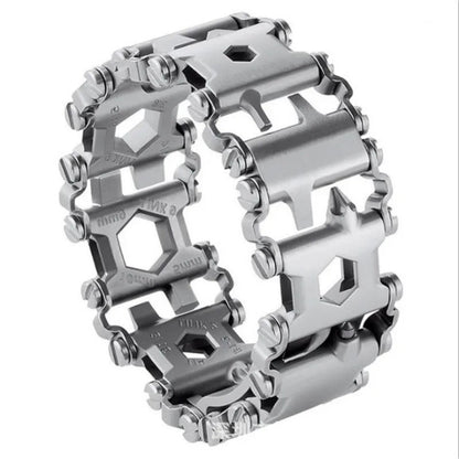29-in-1 Multi-Tool Stainless Steel Bracelet