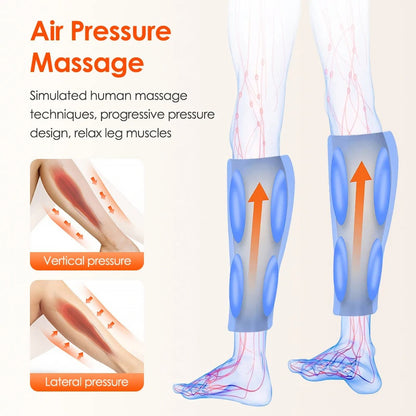 360° Heated Vibration Air Pressure Leg Massager