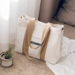 Handmade Versatile canvas bag with multiple compartments