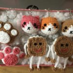 Handmade Cute Yarn Keychains in a Variety of Shapes