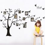 Black 3D DIY Photo Tree Wall Sticker Family Wall Decals Mural Art Home Decor