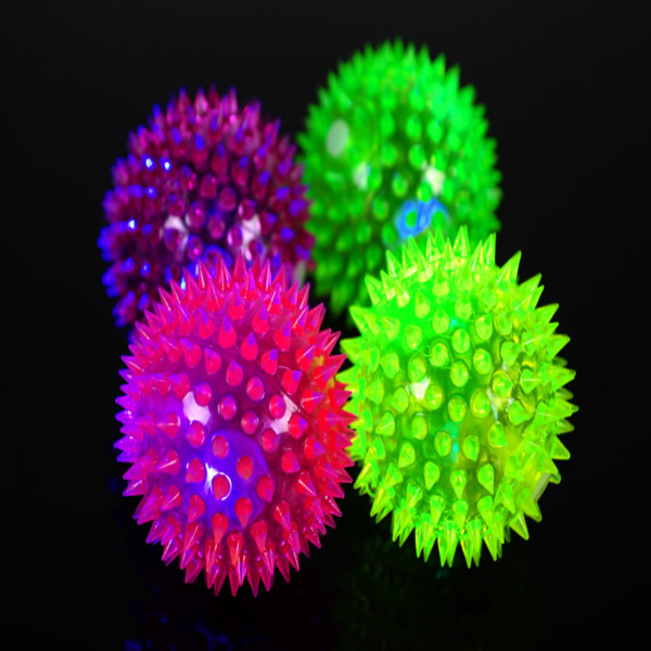 Colorful Rubber Squeaky Toys for Dogs and Cats – Luminous Pet Toy Ball