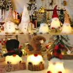 Christmas Faceless Doll Merry Christmas Decorations for Home