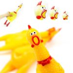 Screaming Chicken Dog Toy – Small Size, Durable & Interactive