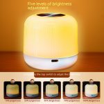 Rechargeable Touch LED Night Light with Timer for Kids Baby Bedroom