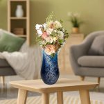 Handmade Resin Sea Wave Vase – Modern Home Decor