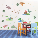 3D Dinosaur Stickers for Kids – Jurassic Period Animal Wall Decor