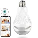 Wifi 360º Panoramic Security Light Bulb With Camera Surveillance Flasheye