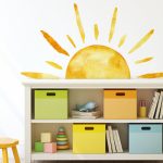 Creative Hand-painted Sun Self-adhesive Wall Sticker