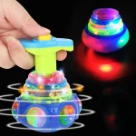 Luminous Rotating Gyro Fidget Spinner with Light and Music for Kids