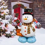 Christmas Decorations: Standing Snowman, Santa Claus Balloon, Xmas Nutcracker Soldier Ball, and More