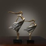 Nordic Retro Abstract Dancer Statue for Home Decor