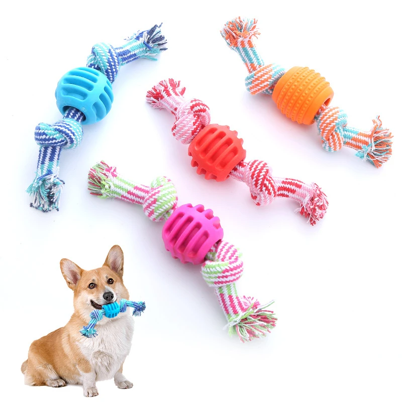 Bite-Resistant Cotton Rope Dog Toys for Small & Large Dogs – Dog Accessories