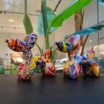 Colorful Resin Balloon Dog Figurines for Home Decor