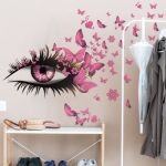 Creative Eyelashes Wall Sticker for Living Room Decoration