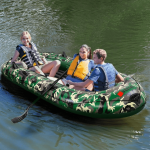 The Inflatable Boat Can Be Folded For Carrying