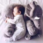 Baby Elephant Pillow, Elephant Doll Plush Toy Elephant Pillow Baby Comfort Doll