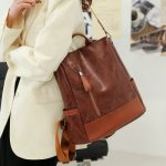 High-Quality Women’s Leather Backpack with Large Capacity and Anti-Theft Design