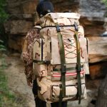 Large Camping Bag Army Backpack Men’S Outdoor Travel Shoulder Hiking Trekking Trip Luggage