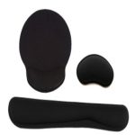 Set Black Keyboard Anti Slip Wrist Rest Pad Hand Wrist Support Cushion