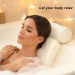 Premium Bath Pillow, Stress Relief And Rejuvenation, Neck And Head Support