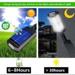 Pack Led Solar Flood Light Security Motion Sensor Outdoor Yard Street Wall Lamp