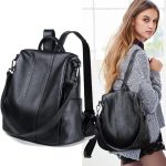 All Match Leather Soft Leather Anti Theft Multifunctional Backpack