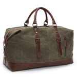 Men’s Waxed Canvas Travel Duffle Bag – Waterproof, Durable, Stylish