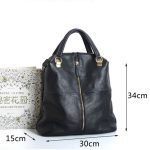 Designer Genuine Leather Women’s Backpack Shoulder Bag Black Travel